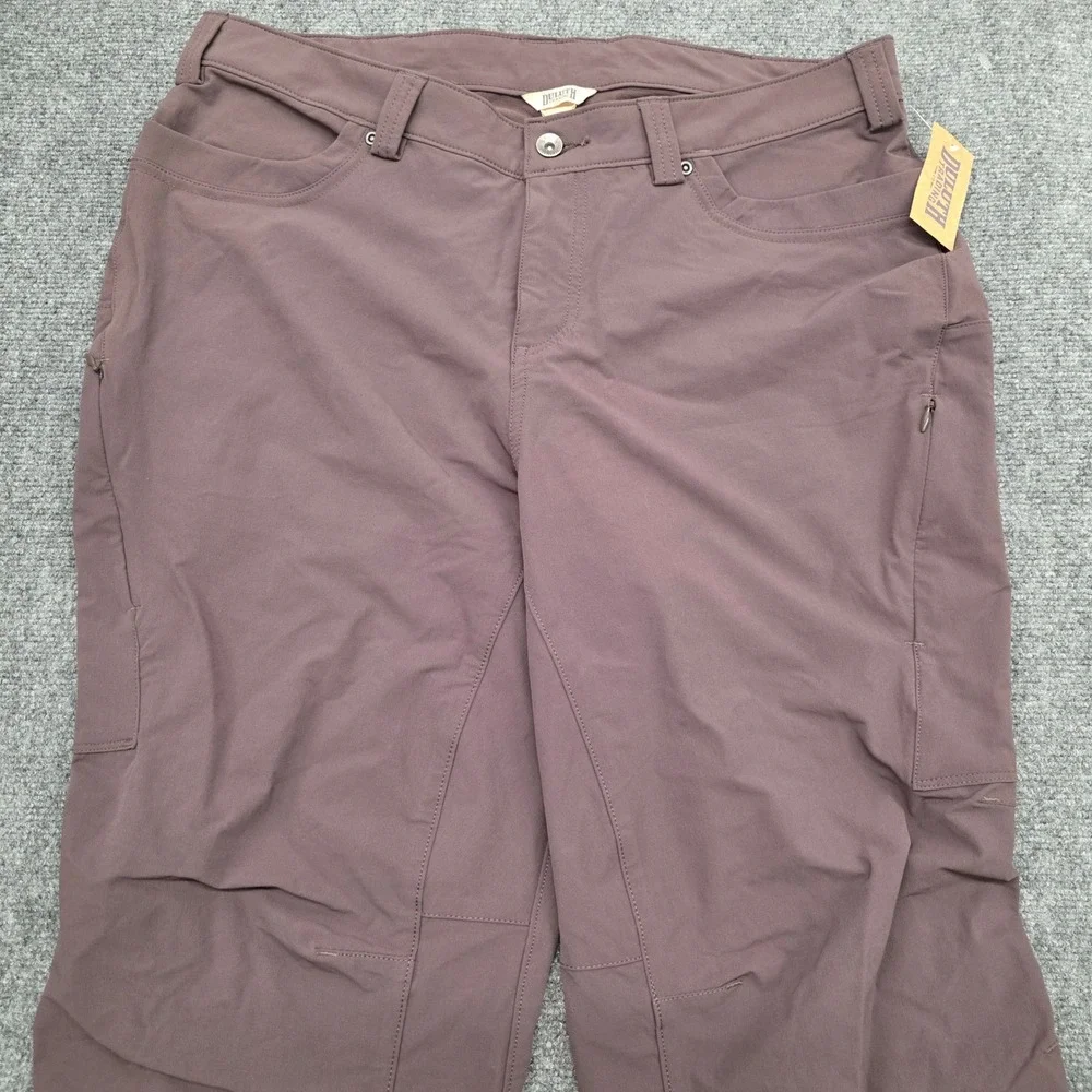 Duluth Trading Co Women Plus Flexpedition Boot Cut Pant Purple 16W x 29 75802